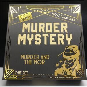Host Your Own Murder Mystery Game Murder And The Mob New Open Box Game Night